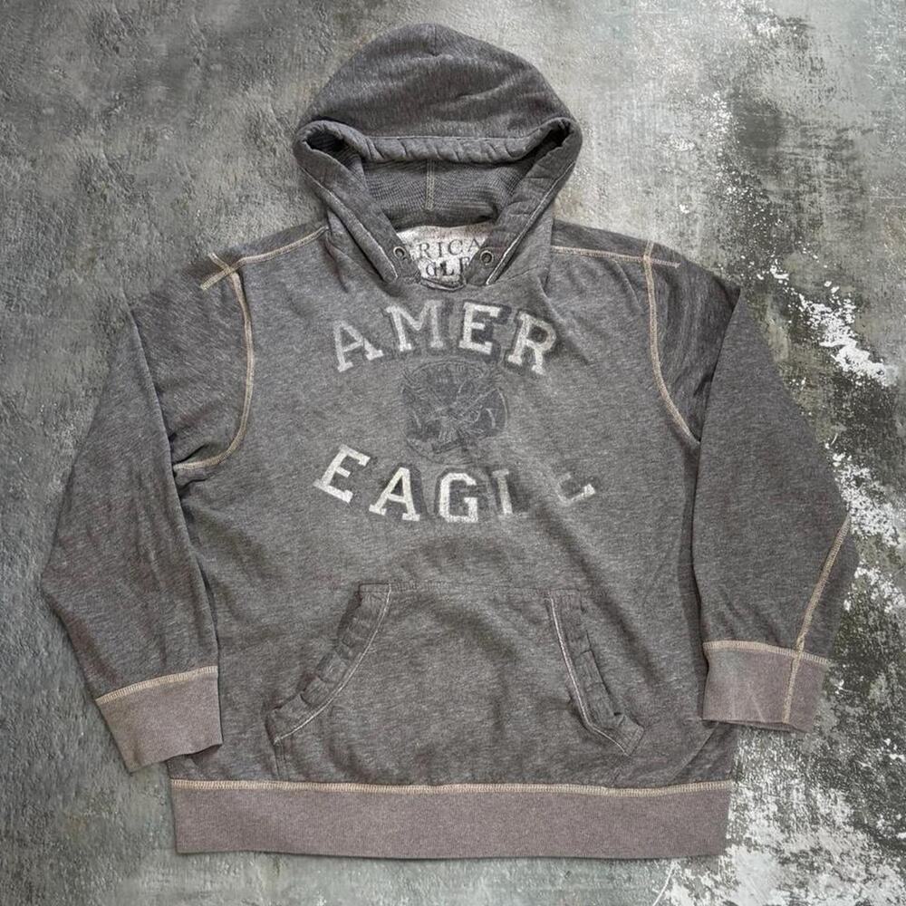 Y2K Burnt Out American Eagle Faded Hoodie! Size XL